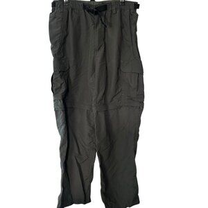 REI Convertible Pants Gray Nylon Cargo Hiking Pockets Lightweight Men’s Medium